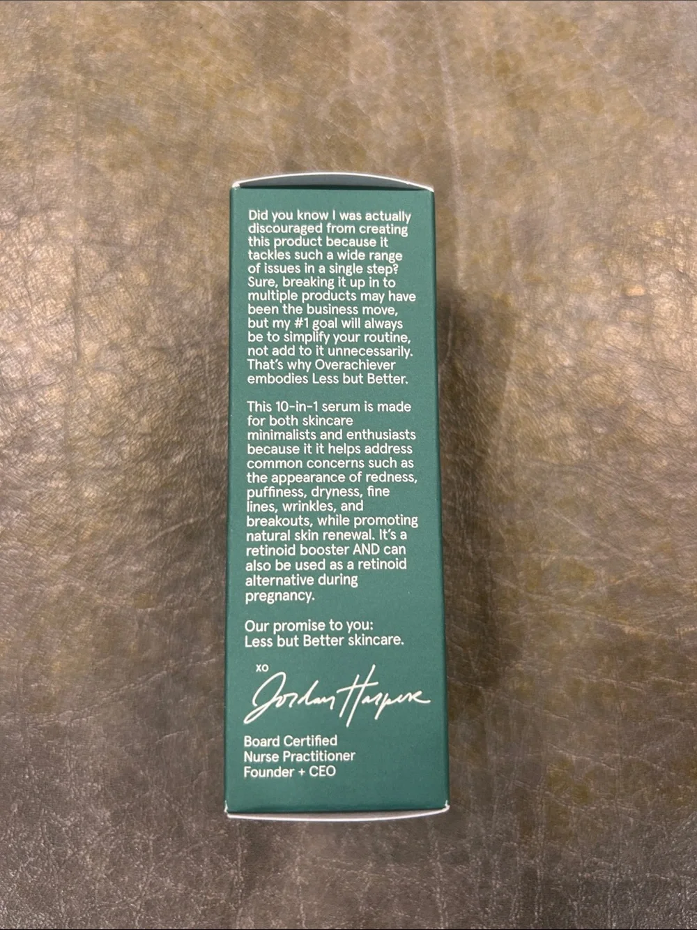 Barefaced Overachiever skin booster serum.